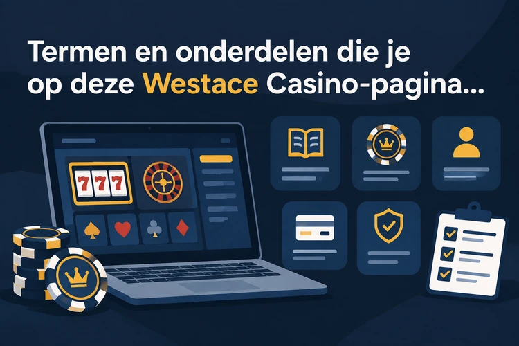 Termen en onderdelen die je op deze Westace Casino-pagina tegenkomt