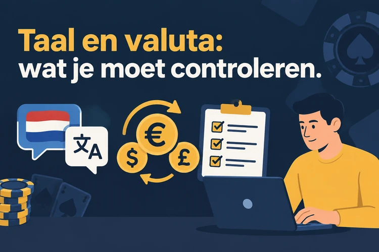 Taal en valuta: wat je moet controleren